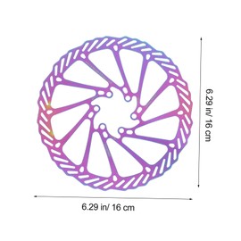 CORHAD 1pc Lightweight Stainless Steel Mountain Bike Disc Brake Rotor Strong Heat Dissipation Mud Resistance Floating Design Screws Compatible Various Brake Systems