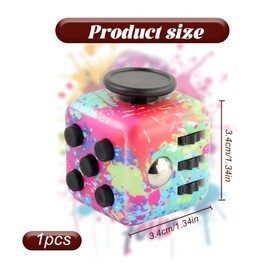 Fidget Toys Adults, Fidget Cube With 6 Different Functions, Stress Anxiety Relief Fidgets Toys, Fidget Toy Cube for Office Classroom Toy Gift for Adults
