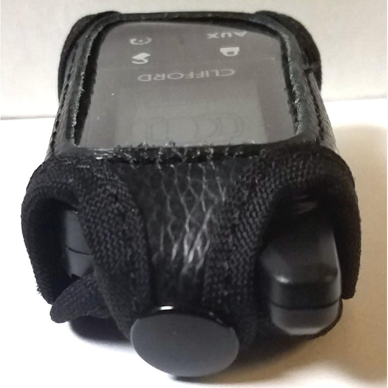 Alarm-Mate Black Leather Cover for Clifford 7345X Remote Control Transmitter