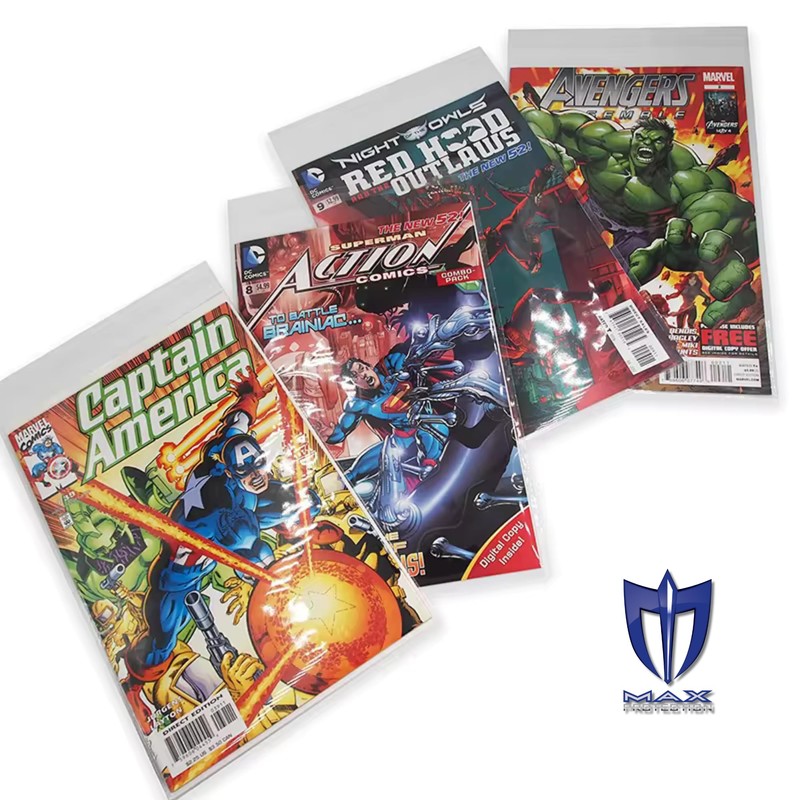 Max Protection Silver Age Thick Size Resealable Ultra Clear Comic