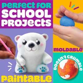 Play-Doh Air Dry Clay, 5 oz. Blue Clay Bag, Art Supplies, Arts and Crafts for Adults, Craft Supplies, Clay Tools, Clay Kit, Kids Crafts, Modeling Clay for Kids, Air Dry Clay Kit, Arts & Crafts