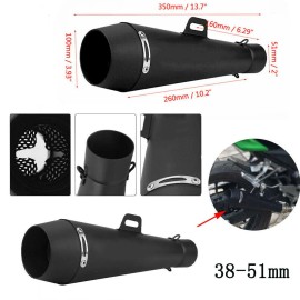 Unbranded Motorcycle Exhaust Muffler Pipe DB Killer Slip M4 Exhaust For GSXR 750 YZF R6