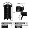 hzexun Insulated 3.2 Gallon Hot & Cold Drink Dispenser, Thermal