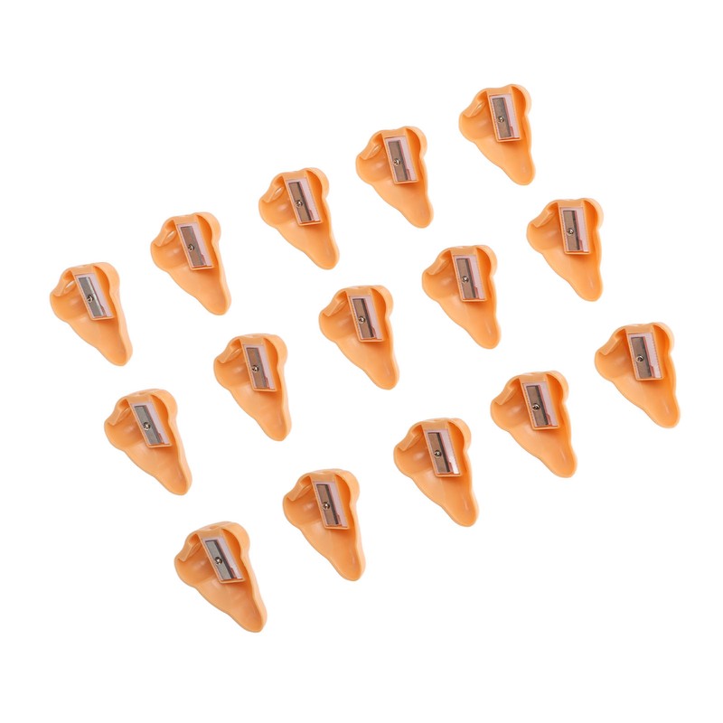 15pcs Nose Shape Pencil Sharpeners for Student Cartoon Plastic Pencil