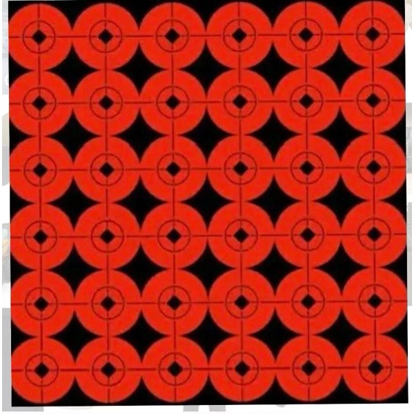 Does not apply Target Spots Orange Self-Adhesive Bull's Eye Shooting