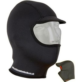 NCW CORNWALL 3mm Titanium Neoprene Surf Hood/Balaclava/Cap Gbs Seams And Watersport Fleece Lining - Black, Size - Standard - 95% of people