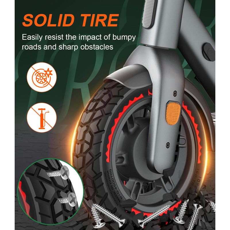 BANGTING 2PCS 60/70-6.5 Scooter Tire Tubeless - 10x2.50 Front or