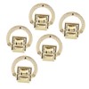 5Pcs Purse Clasp Alloy Material High Hardness Long Service Life