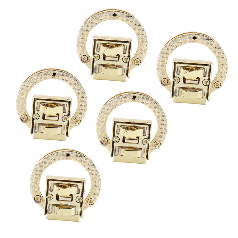 5Pcs Purse Clasp Alloy Material High Hardness Long Service Life
