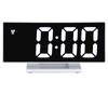 Digital Alarm Clock LED Mirror Screen USB Charging Automatic Dimming
