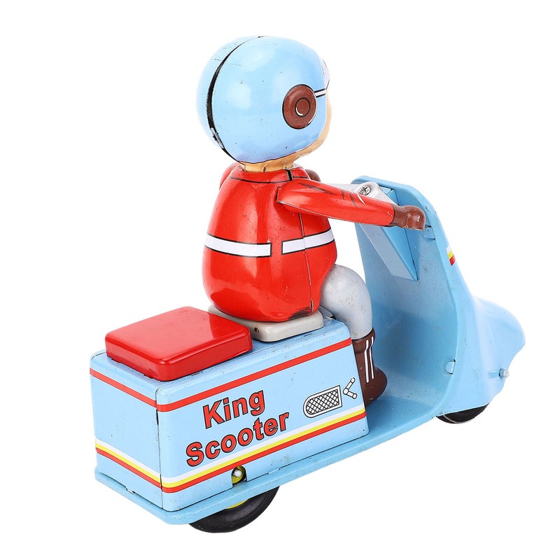 Clockwork Scooter Motorcycle Retro Decorative Metal Wind Up Motorcycle Mechanical