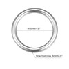 uxcell 316 Stainless Steel Round Ring Welded O-Rings 50mm(1.97") ID