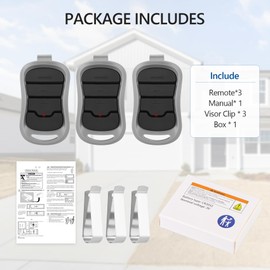 for Genie Garage Door Remote, Compatible with Genie IntelliCode/Overhead CodeDodger Garage Door Opener,for Genie G3T-A Remote, 315/390MHZ, 3 Pack, 3-Years-Service