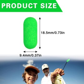 100 Pieces Fishing Rig Floats Pompano Floats Foam Snell Floats Walleye Rig Lure Making Accessories Surf Fishing Foam Floats Crawler Harness