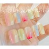10pcs Rainbow Multicolor Press On Nails Gradient nails Acrylic Fake