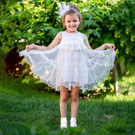 ZERULETS Baby Girl Ruffle Socks Christening Socks for Newborns 12 Pairs White Pink Elastic Socks for Toddler Girls Children 0-6 Years, 4 colours