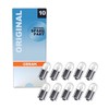 10x Genuine Osram Original 12v R10W (BA15s / 245) 10w
