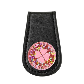 MARUA Golf Marker Light Collecting Marker Leather Belt (Magnetic Clip Type) (PK) Pink