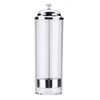 Plastic Straw Dispenser Container with Stainless Steel Lid Transparent Drinking