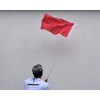 Telescopic Flag Pole, 2 Pieces, Handheld Flag Pole, Stainless Steel