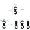 VANICE 10 Pcs Bicycle Brake Cable S Style Clips Buckle