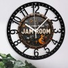 25cm Circular Iron Wall Clock with a Gas Station Price