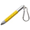 PR-COPEN-CARA-YE Compact, Multi-functional Pen, Palm Size, Carabiner, Ring, Keychain, Ballpoint