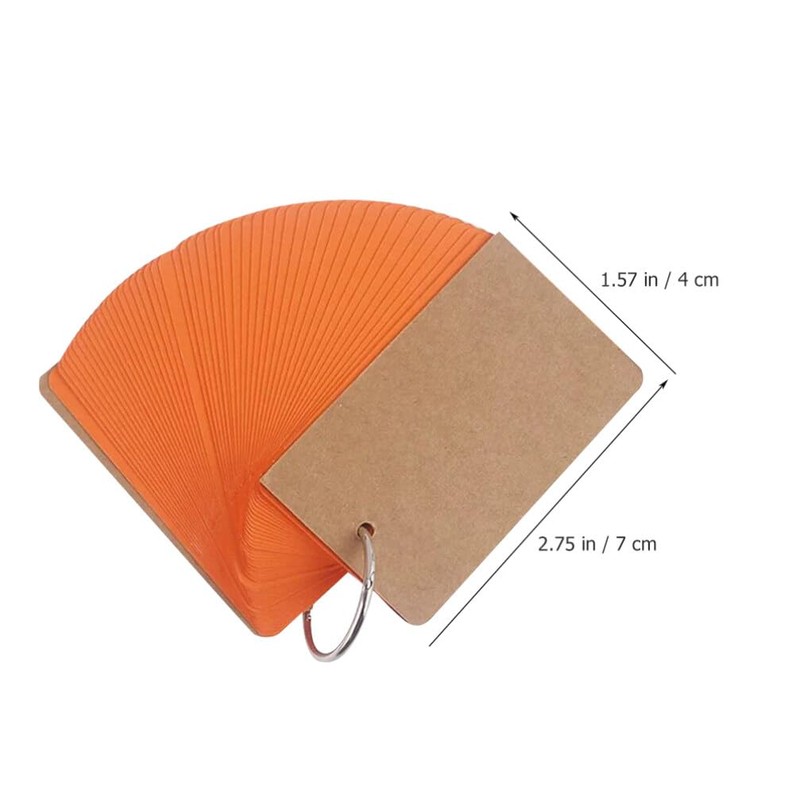 Operitacx 5pcs Binder Clips Note Pads Flash Cards Practical Memory