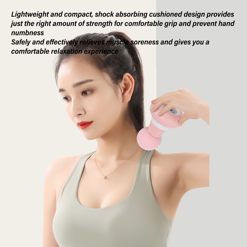 Mini Hand Held Massager Muscle Relaxation Circular Cordless Fascia Vibration