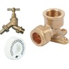 Outside Hose Union Bib Tap DZR with Double Check Valve