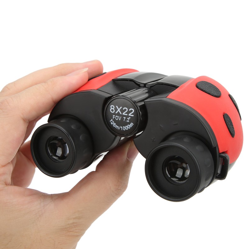 Kids Binoculars 8X Magnification Beatle Design Optical HD Glass Optical
