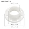 PATIKIL 110mm/4.3 Inch PVC Pipe Fitting, Flange Pipe Socket Coupling