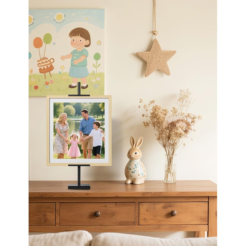 Baemin Weighted Base Tabletop Easel (Metal Easels for Display) (29"