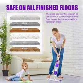 50 Count Power Mop Pads Refills for Swiffer PowerMop Multi-Surface Mopping Pad Disposable Replacement Mop Refill Pads Compatible with Swiffer PowerMop,Safe on All Finished Floors.