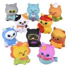 Rhode Island Novelty 2" Rubber Cat Assortment 50 Pack