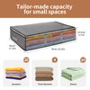 JF HOME BLISS 4 Pack Foldable Under-Bed Storage Boxes with