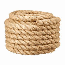 Mouhiv Sisal, Jute Rope for Repairing and Replacing Cat Scratching Posts, 100% Natural Braided Craft Cord for DIY Kittens, Scratching Kicker Toy, Home Office Garden Decoration, Recycling