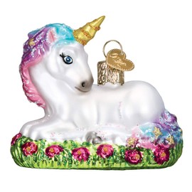Old World Christmas Hanging Tree Ornament, Baby Unicorn