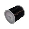 HEYIBURAN 0.7mm Stretch Elastic Bracelet String - 40 Inches Black