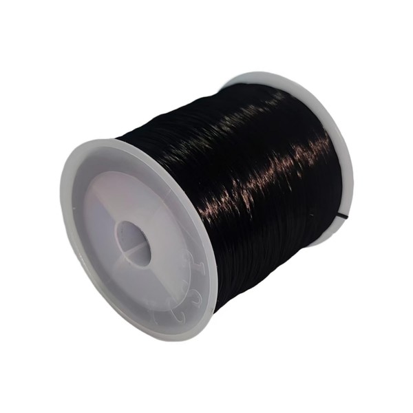 HEYIBURAN 0.7mm Stretch Elastic Bracelet String - 40 Inches Black