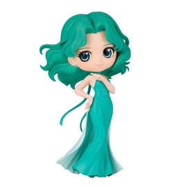Banpresto Q Posket Princess Neptune Pretty Guardian Sailor Moon Eternal The Movie Princesa Neptuno (Version A) Bandai Spirits Q Posket Figura de Colección Bandai Estatuilla de 5”