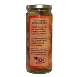 Harold's - OLMEC Spicy Olives - The Perfect Dirty Martini Olive - Packed With Fresh Garlic and Habanero - Made in Texas