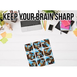 B Dazzle Bald Eagles Scramble Squares 9 Piece Puzzle