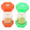 2Pcs Sand Timer 20 Minutes Hexagonal Shape Durable Plastic Widely