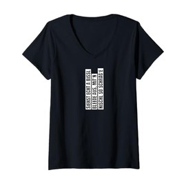 Womens German Saxony fun: you look bit silly with that slanted head V-Neck T-Shirt