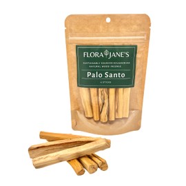 Palo Santo Sticks - High Resin Smudging 6-Pack, Sustainably Harvested from Ecuador, 100% Natural, Resealable Pouch