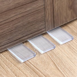 ccHuDE 8 Pcs Clear Table Shims Furniture Level Wedges Plastic Table Wedges Furniture Leveling Shims Table Toilet Shims for Home 2.8x4.8x0.5cm