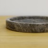 wohnfreuden Marble Tray, Grey, Round, 13 cm, Decorative Stone Bowl