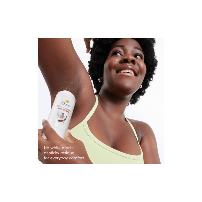 Dove Advanced Care Antiperspirant, Caring Coconut, 2.6 oz, Twin Pack