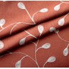 MIUCO Floral Embroidered Semi Sheer Curtains Faux Linen Grommet Window
